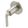 [D35105700.144] Percy 1/2 Inch or 3/4 Inch Wall Valve Trim with Lever Handle - Brushed Nickel