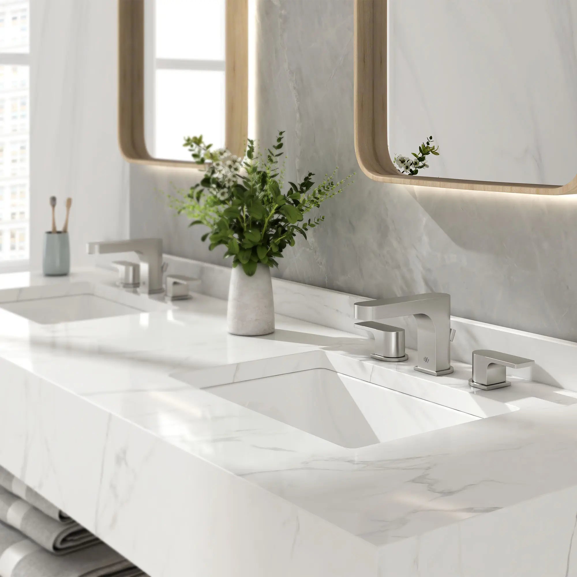 Equility® 2-Handle Widespread Bathroom Faucet with Lever Handles // BRUSHED NICKEL // 152711_B-D35109800.144_0_CDNwebp.webp