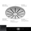 [D35120770.243] DXV® Modulus Single Function 7.5 in. Round Showerhead - Matte Black