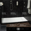 [D16030STR.417] DXV® Modulus 60” X 30” SOLID SURFACE SHOWER BASE – RIGHT DRAIN - Merino White