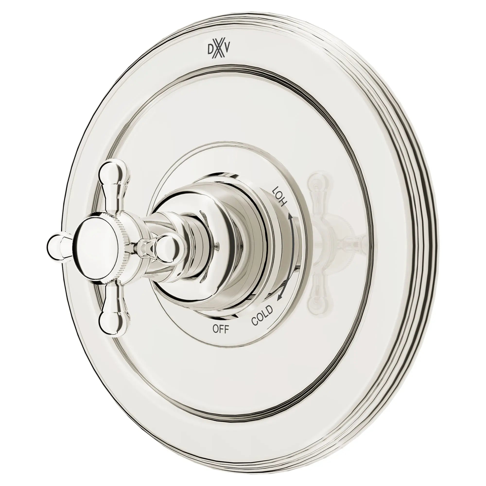 Ashbee Single Handle Pressure Balance Valve Trim Only with Cross Handle // PLATINUM NICKEL // 159614_Ashbee_SiloLeft_D35101F40.150_0001_Feb2023_CDNwebp.webp