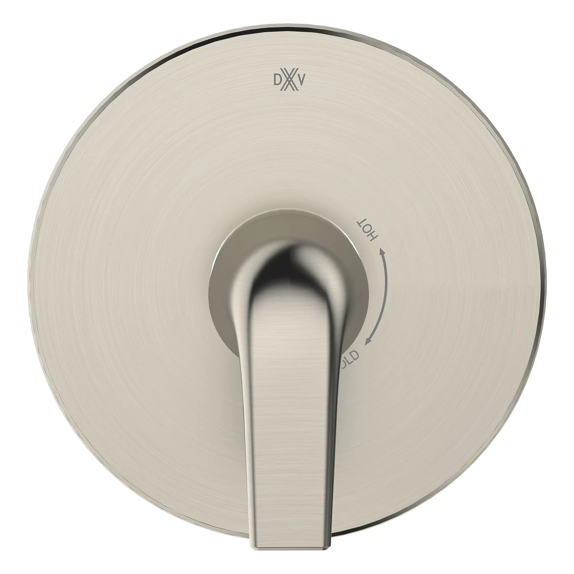 DXV® Modulus Single Handle Pressure Balance Valve Trim Only with Lever Handle // BRUSHED NICKEL // 159626_DXVModulus_SiloFront_D35120F00.144_0001_Feb2023_CDNwebp.webp