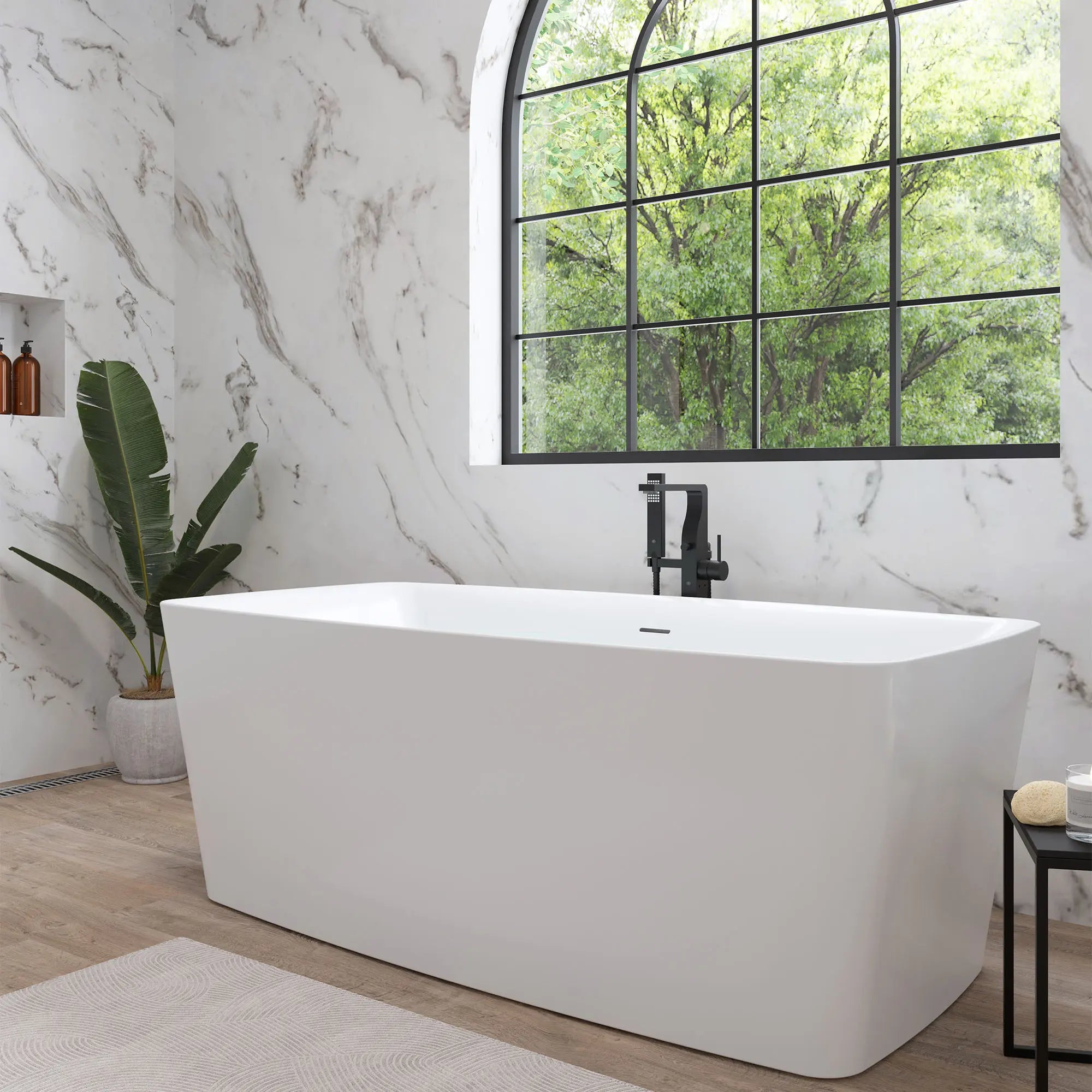 Equility Slim 67 x 30 in. Freestanding Bathtub // CANVAS WHITE // 159644_Equility_Environment_D3590090C.243_D12536004.415_0001_Mar2023_0_CDNwebp.webp