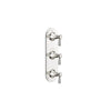 [D35160537.150] Fitzgerald 3-Handle Thermostatic Valve Trim Only with Lever Handles - Polished Chrome
