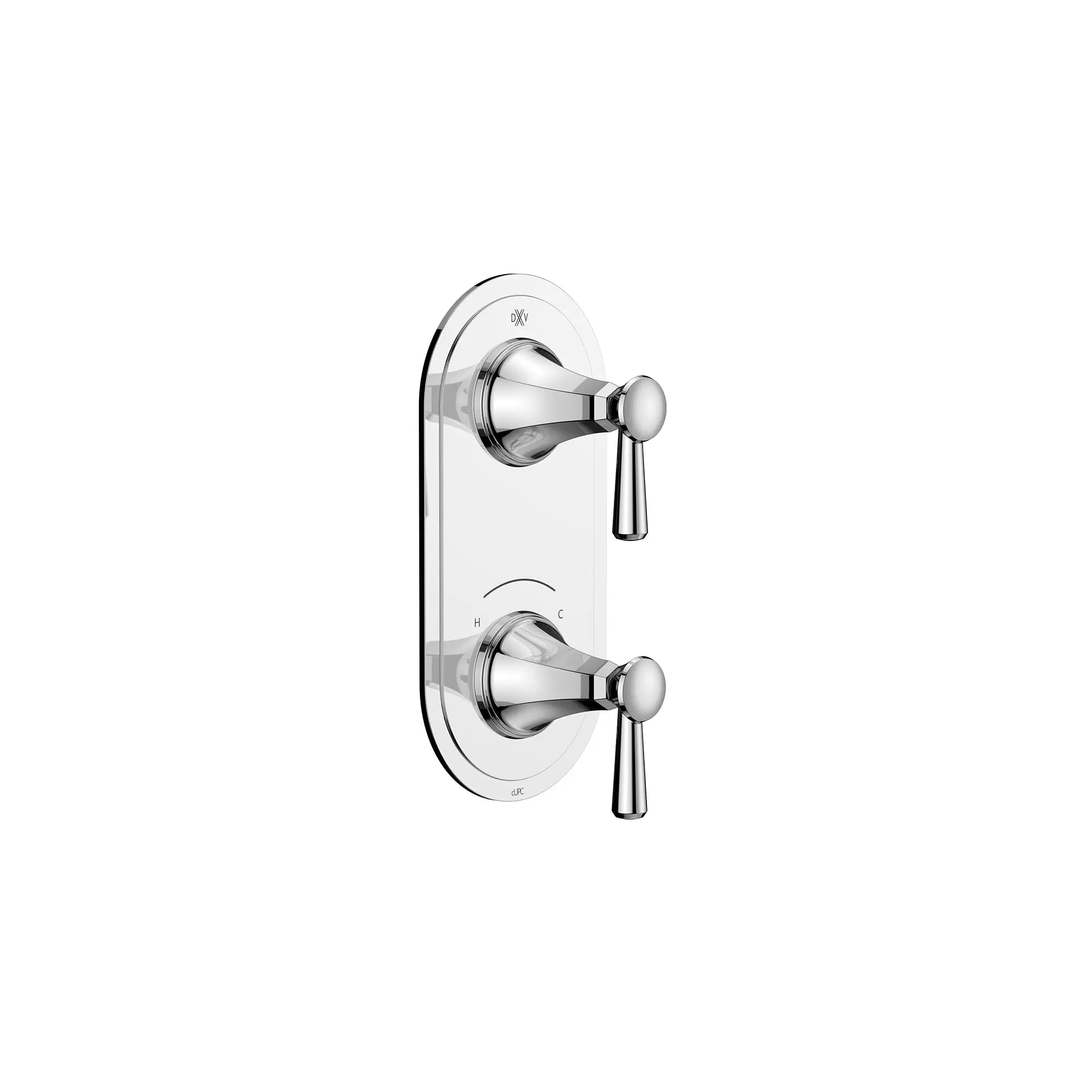 Fitzgerald 2-Handle Thermostatic Valve Trim Only with Lever Handles // POLISHED CHROME // 159663_Fitzgerald_SiloRight_D35160527.100_0001_Apr2023_0_CDNwebp.webp