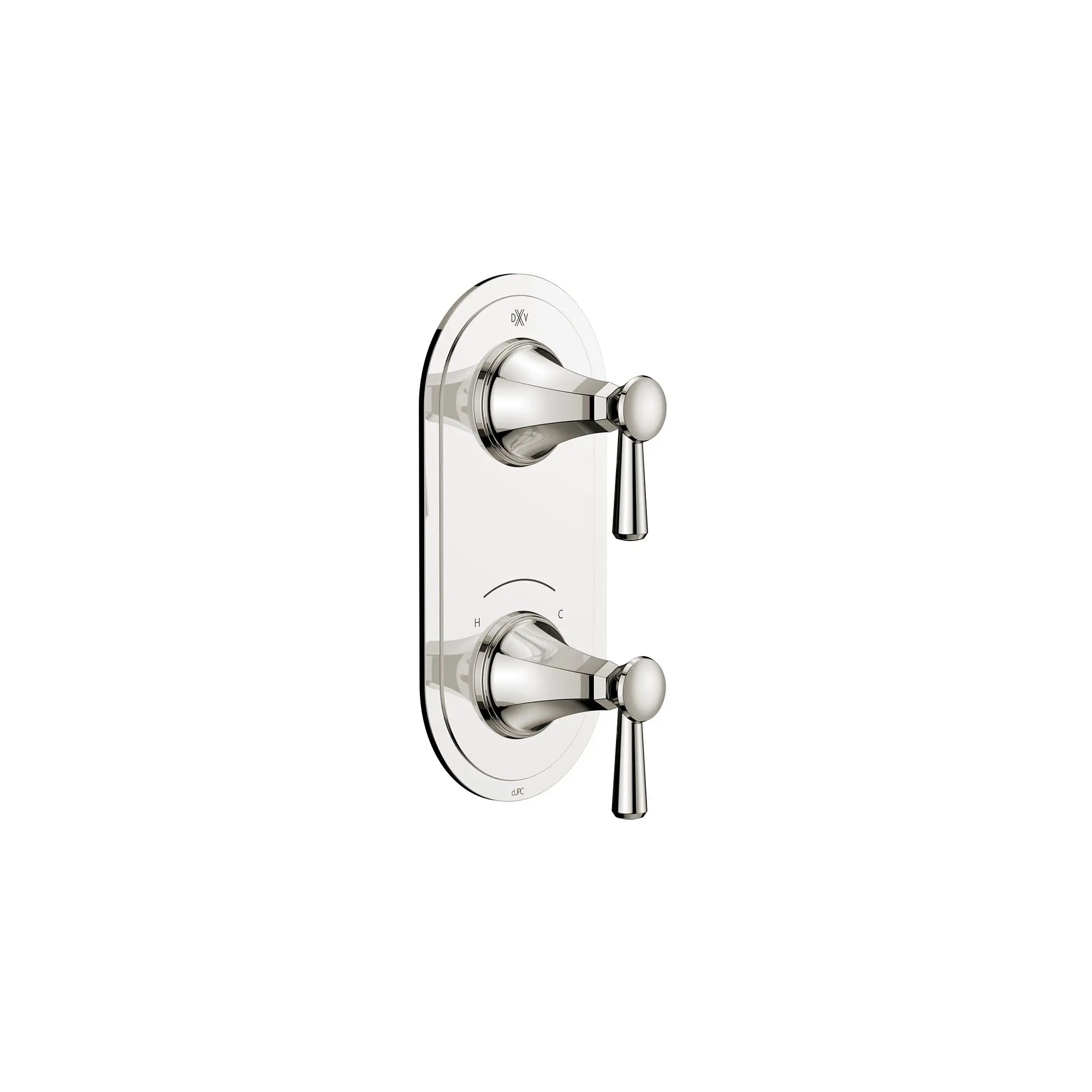 Fitzgerald 2-Handle Thermostatic Valve Trim Only with Lever Handles // PLATINUM NICKEL // 159664_Fitzgerald_SiloRight_D35160527.150_0001_Apr2023_CDNwebp.webp