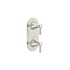 [D35160527.144] Fitzgerald 2-Handle Thermostatic Valve Trim Only with Lever Handles - Brushed Nickel
