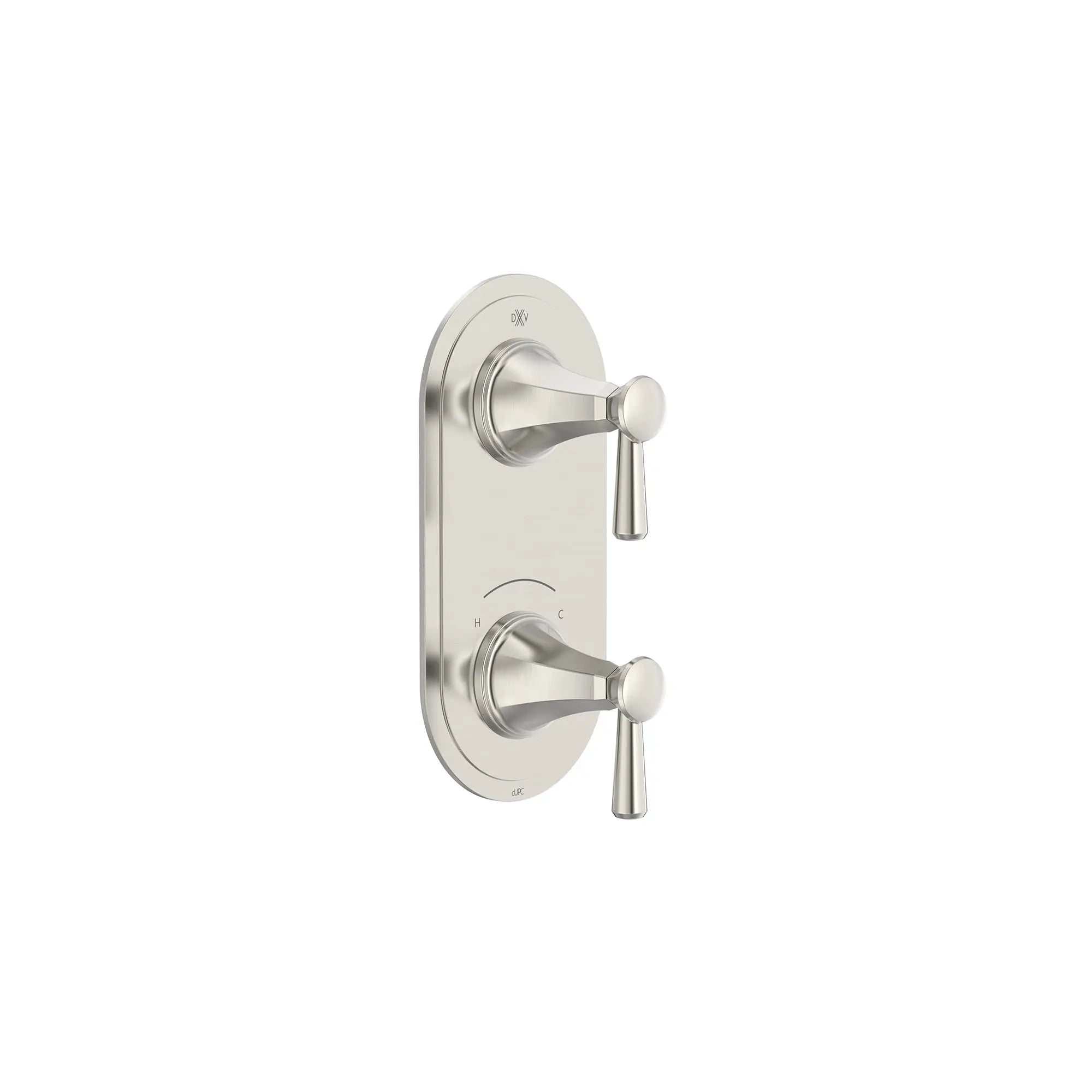 Fitzgerald 2-Handle Thermostatic Valve Trim Only with Lever Handles // BRUSHED NICKEL // 159672_Fitzgerald_SiloRight_D35160527.144_0001_Apr2023_0_CDNwebp.webp