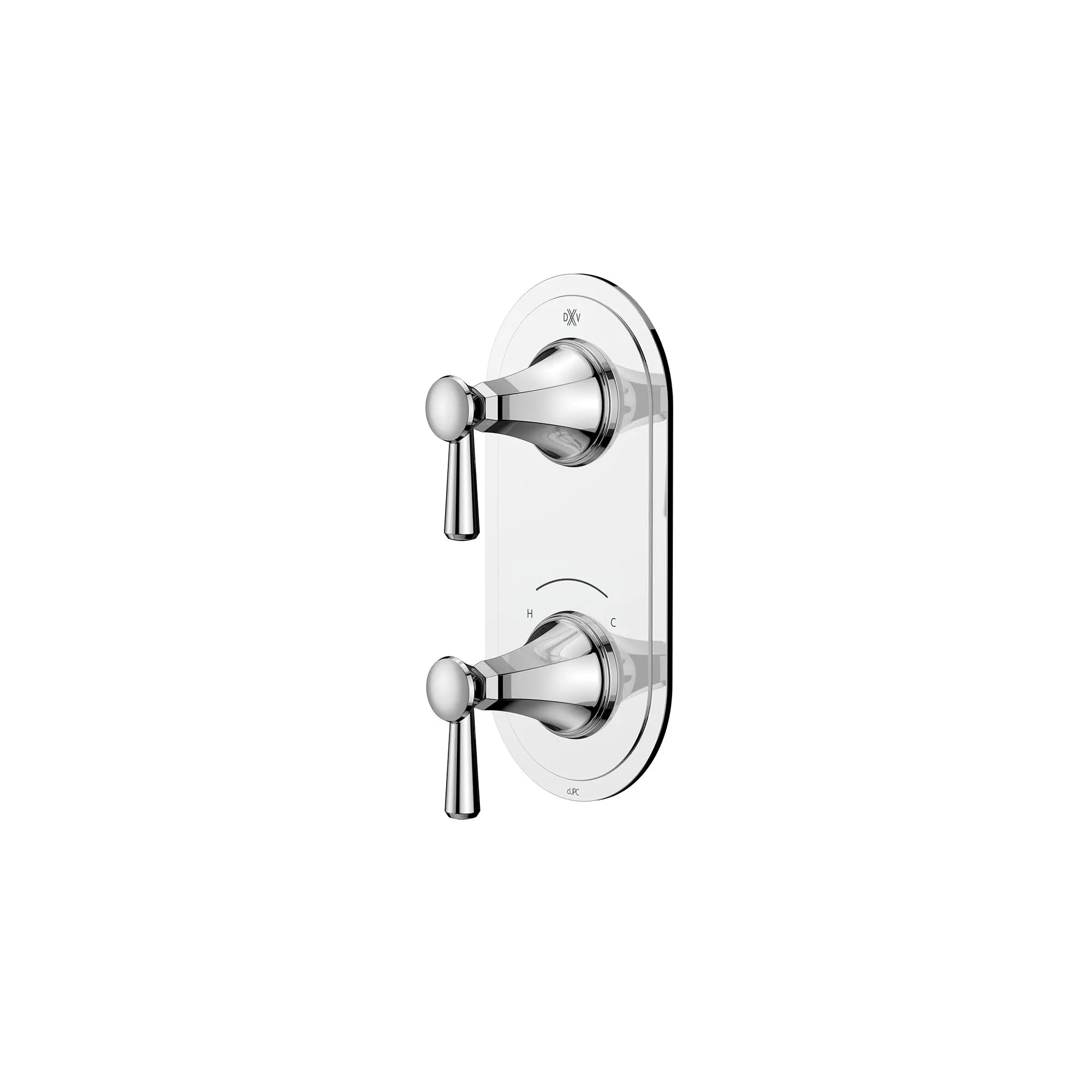 Fitzgerald 2-Handle Thermostatic Valve Trim Only with Lever Handles // POLISHED CHROME // 159674_Fitzgerald_SiloLeft_D35160527.100_0001_Apr2023_0_CDNwebp.webp