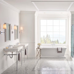 [D21410128.002] Fitzgerald 28 in. Console Legs - Brushed Nickel