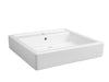 [D20095001.415] Cossu® 24 in. Sink Top, 1-Hole - Canvas White