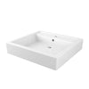 [D20095001.415] Cossu® 24 in. Sink Top, 1-Hole - Canvas White