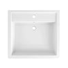 [D20095001.415] Cossu® 24 in. Sink Top, 1-Hole - Canvas White