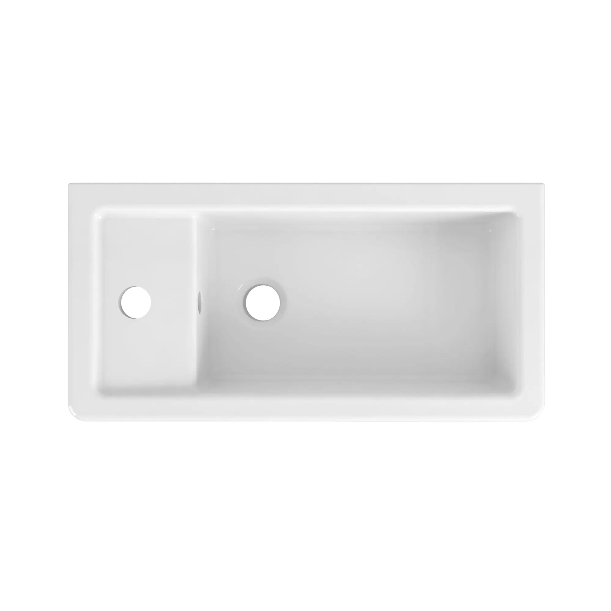 Cossu® 20 in. Sink, 1-Hole with Left-Hand Drain // CANVAS WHITE // 159752_D20125100415_2_0_CDNwebp.webp