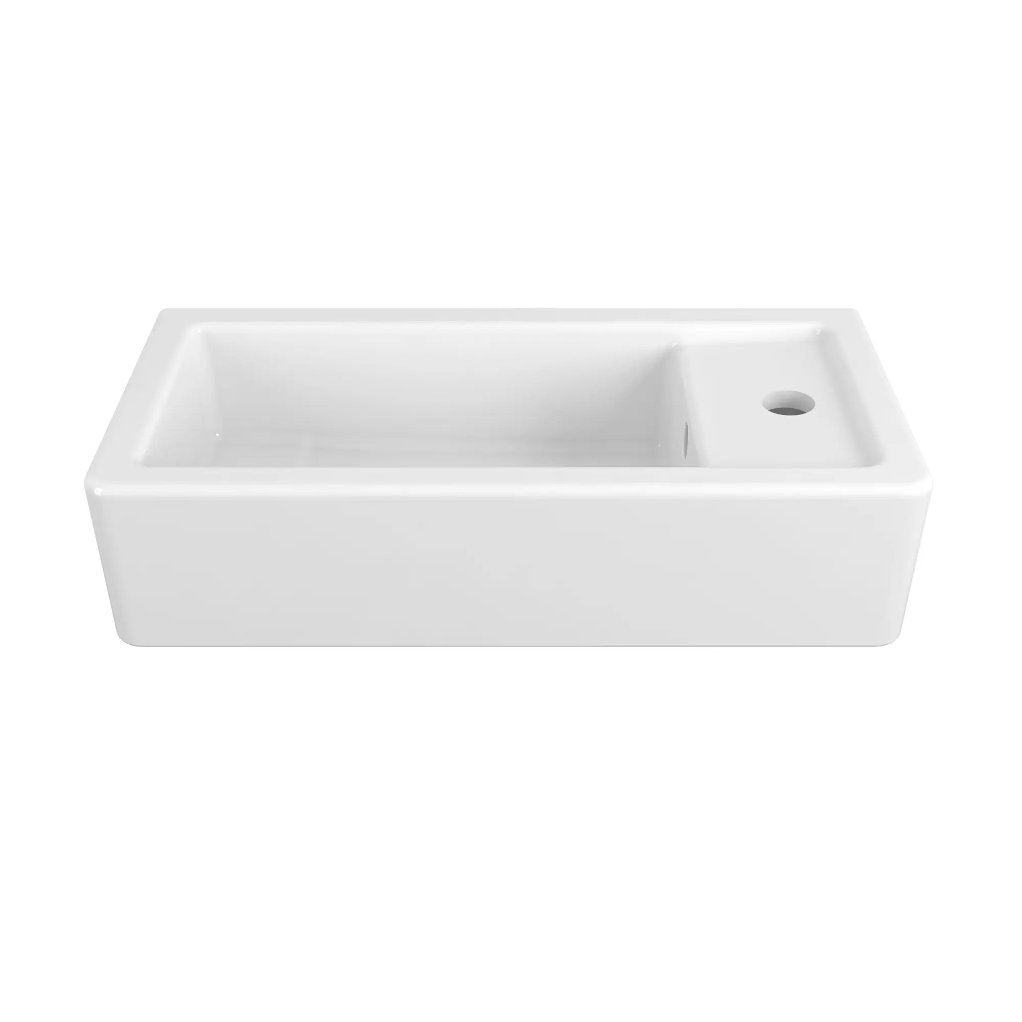 Cossu® 20 in. Sink, 1-Hole with Right-Hand Drain // CANVAS WHITE // 159754_D20126100415_0_CDNwebp.webp