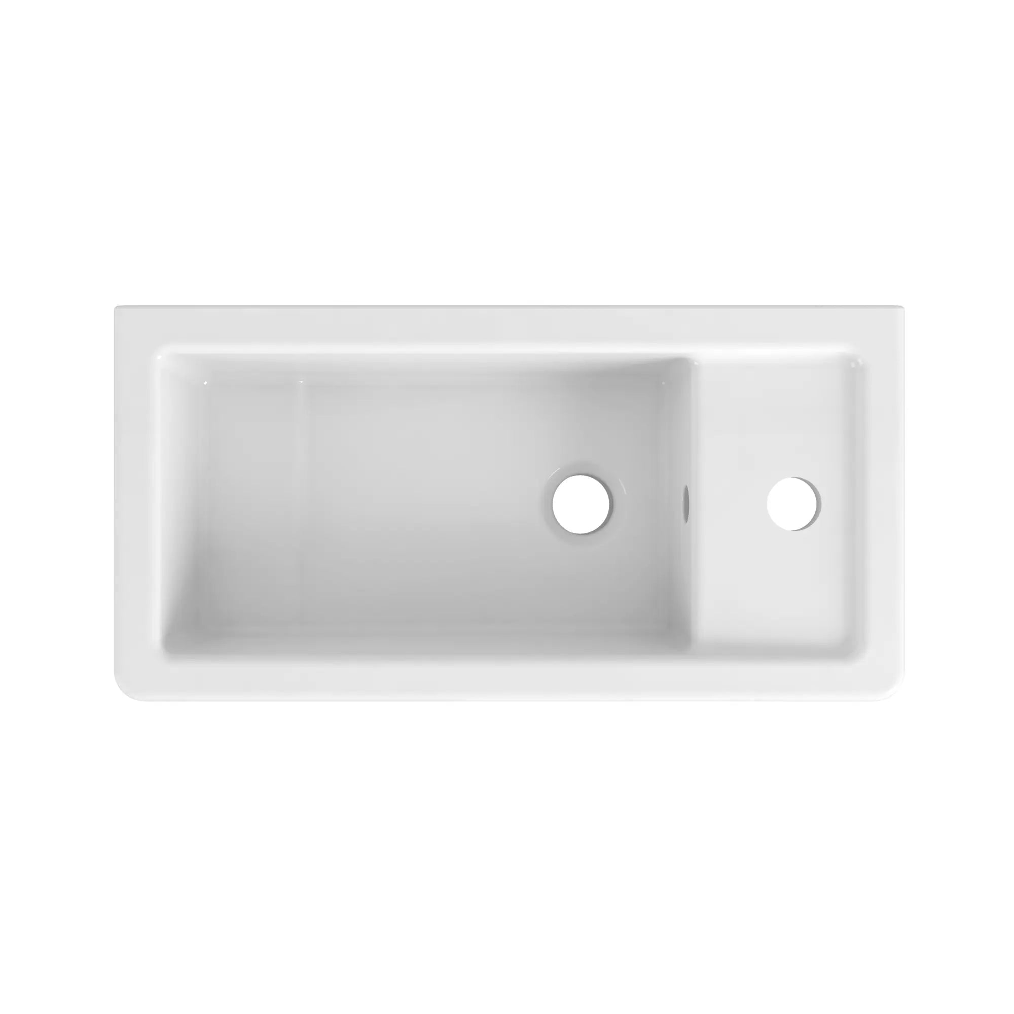 Cossu® 20 in. Sink, 1-Hole with Right-Hand Drain // CANVAS WHITE // 159755_D20126100415_2_0_CDNwebp.webp