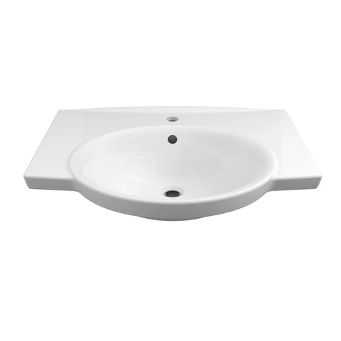 26 in. Wall Hung Sink, Center hole