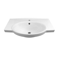 [D20070001.415] 26 in. Wall Hung Sink, Center hole - Canvas White