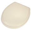 [5004B10G.415] Traditional Round Closed Front Toilet Seat - Biscuit