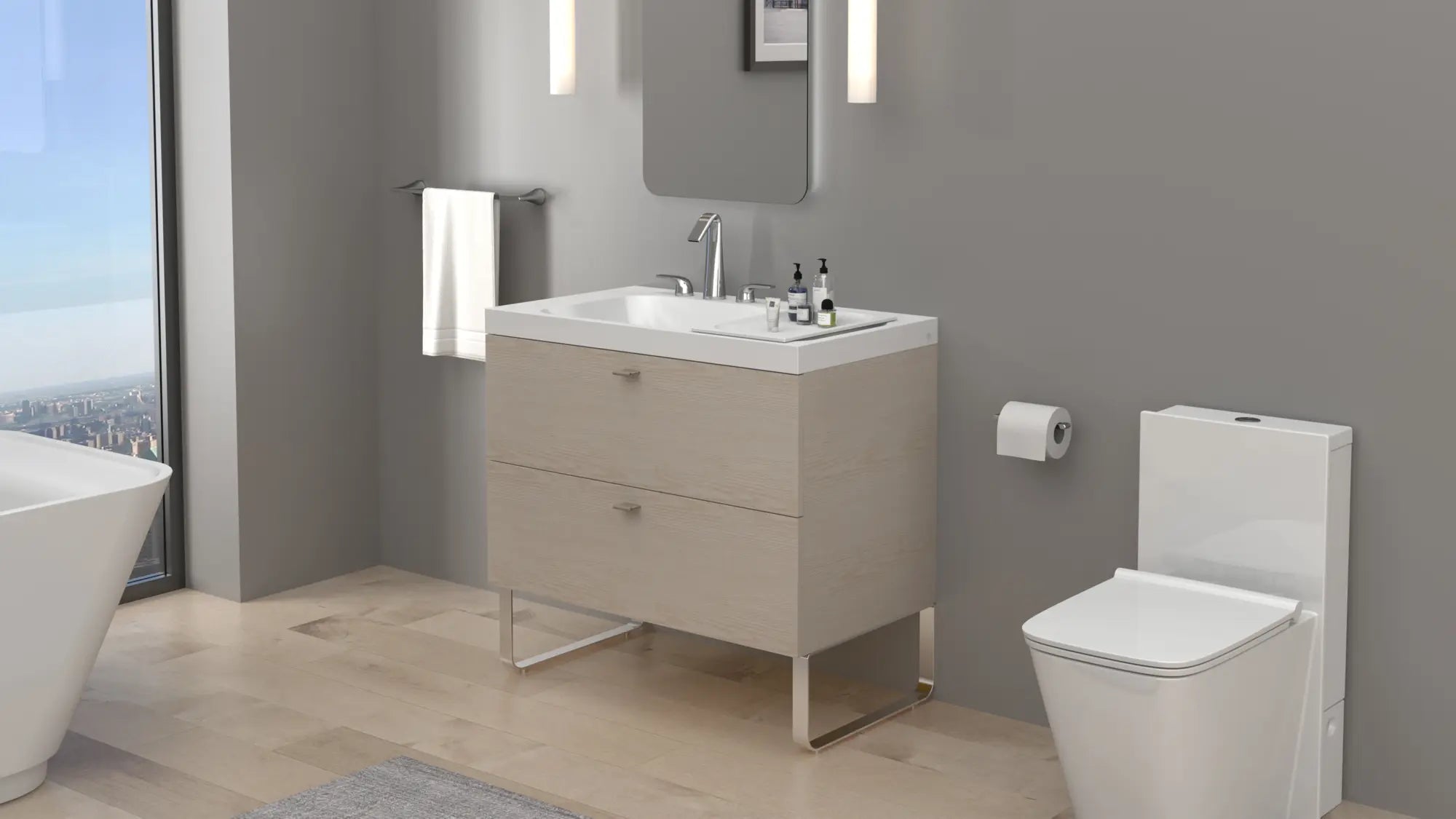 DXV® Modulus Vanity Legs, 2 pcs // POLISHED CHROME // 159969_B-D19076000100_1_0_CDNwebp.webp