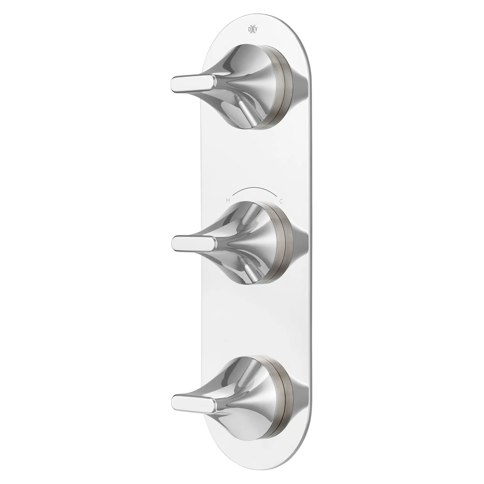 DXV® Modulus 3-Handle Thermostatic Valve Trim Only // POLISHED CHROME // 160100_D35120537100_3_0_CDNwebp.webp