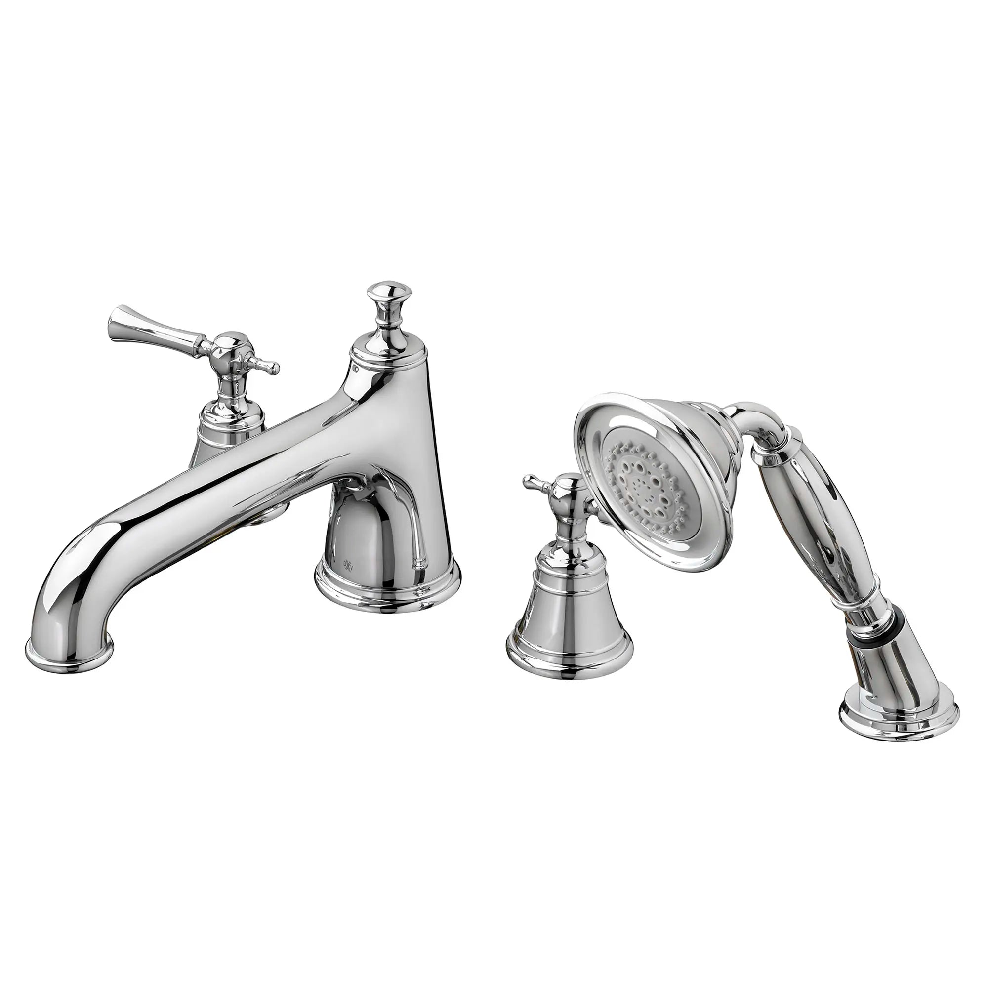Randall 2-Handle Deck Mount Bathtub Faucet with Hand Shower and Lever Handles // POLISHED CHROME // 160193_D35102900100_1_0_CDNwebp.webp