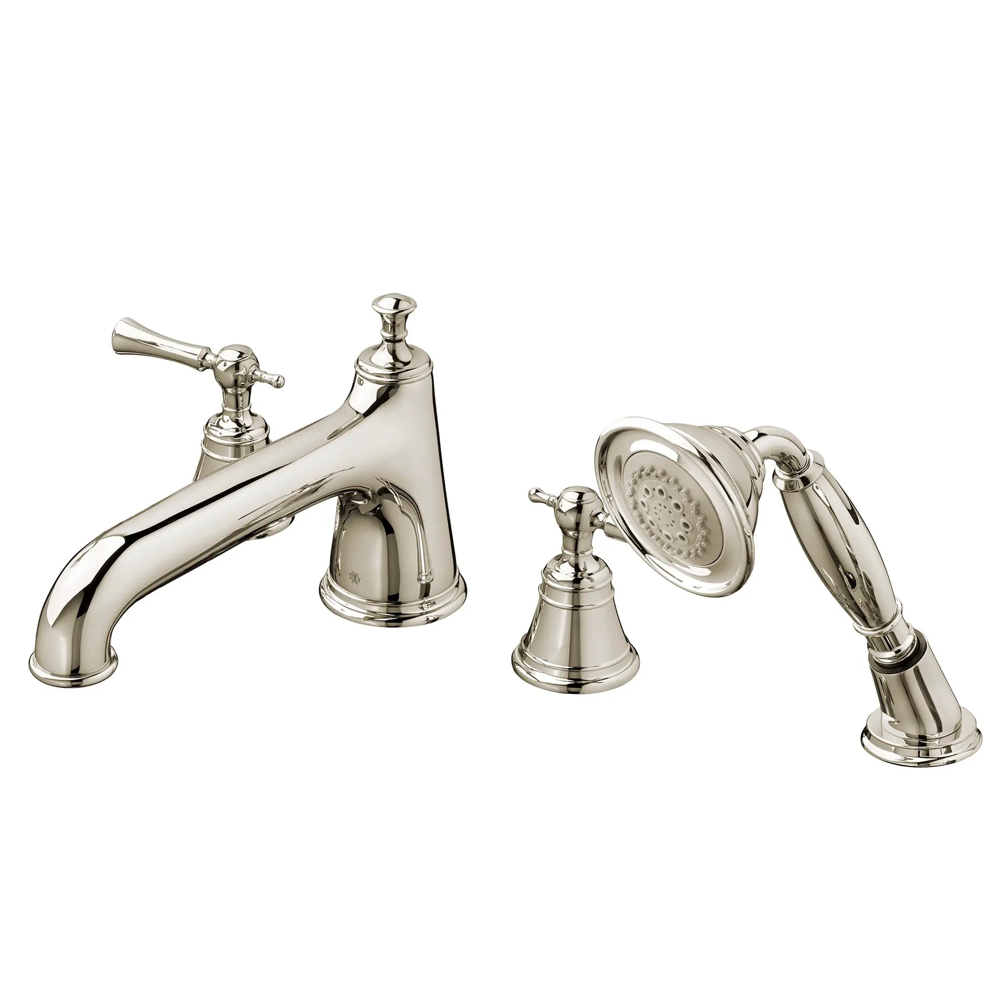 Randall 2-Handle Deck Mount Bathtub Faucet with Hand Shower and Lever Handles // PLATINUM NICKEL // 160194_D35102900150_1_0_CDNwebp.webp