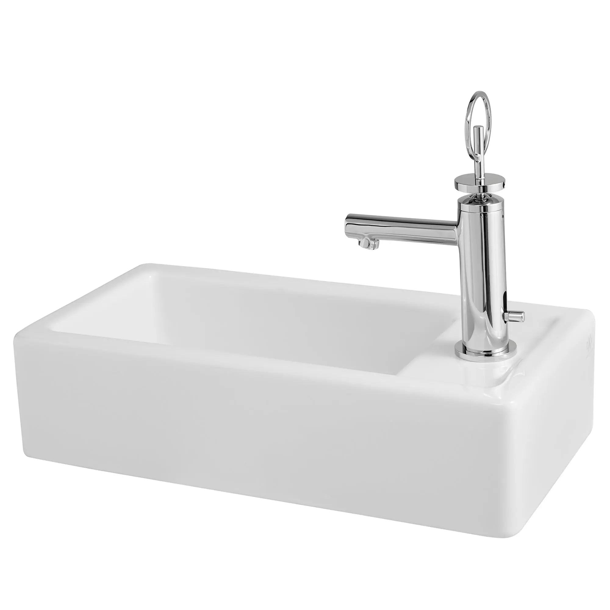 Cossu® 20 in. Sink, 1-Hole with Right-Hand Drain // CANVAS WHITE // 160261_D20126100415_D35105154100_0_CDNwebp.webp