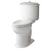 [D2203AA100.415] Oak Hill® Two-Piece Chair Height Elongated Toilet with Seat - Canvas White