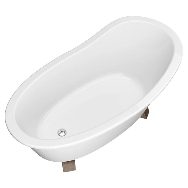 [D12025014.239] Oak Hill® 66 in. x 36 in. Freestanding Bathtub with Feet - Weathered Oak
