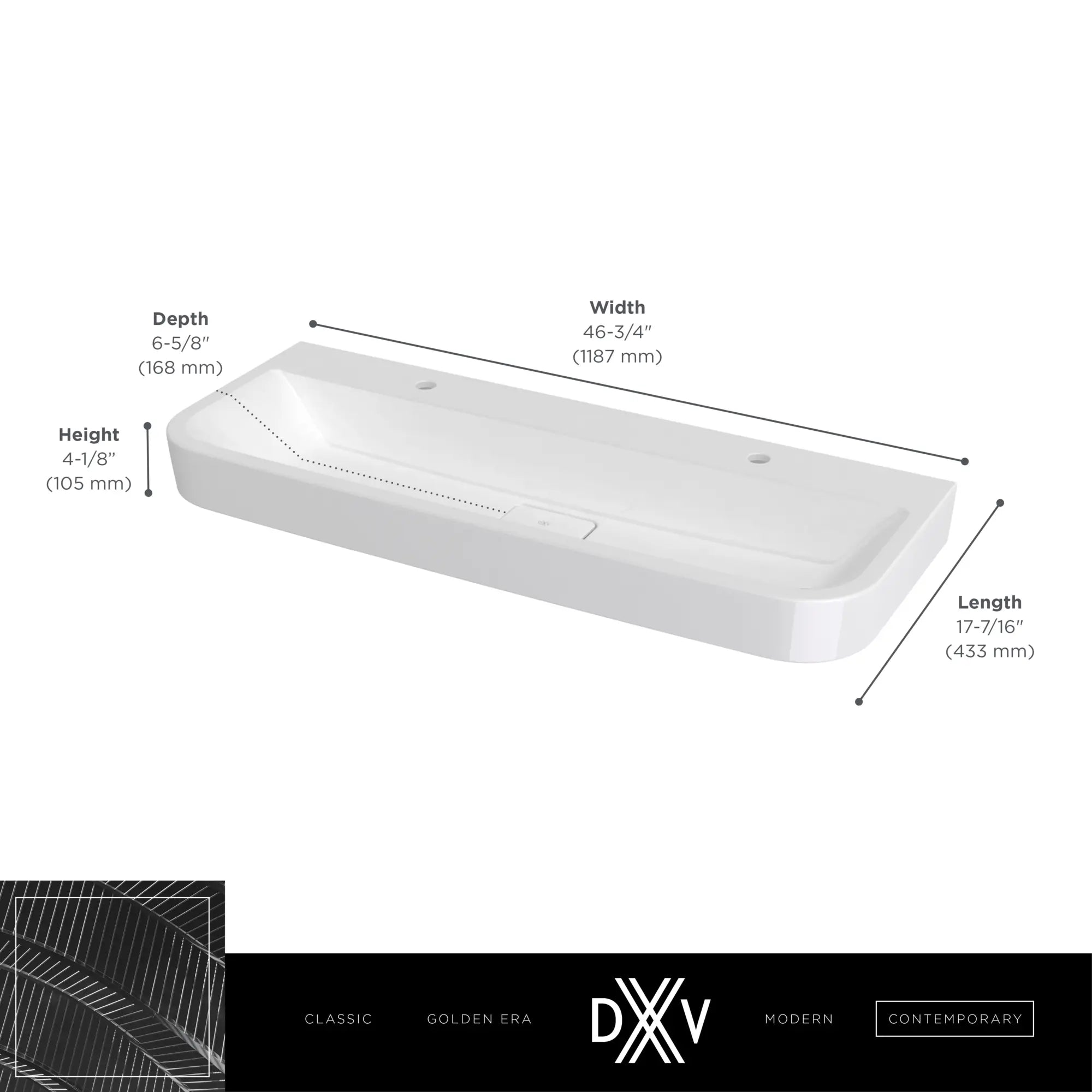 Equility® 47 in. Sink, 2 Single Hole // CANVAS WHITE // 186031_Equility_Infographic_D20077002_0002_SEPT2023_0_CDNwebp.webp