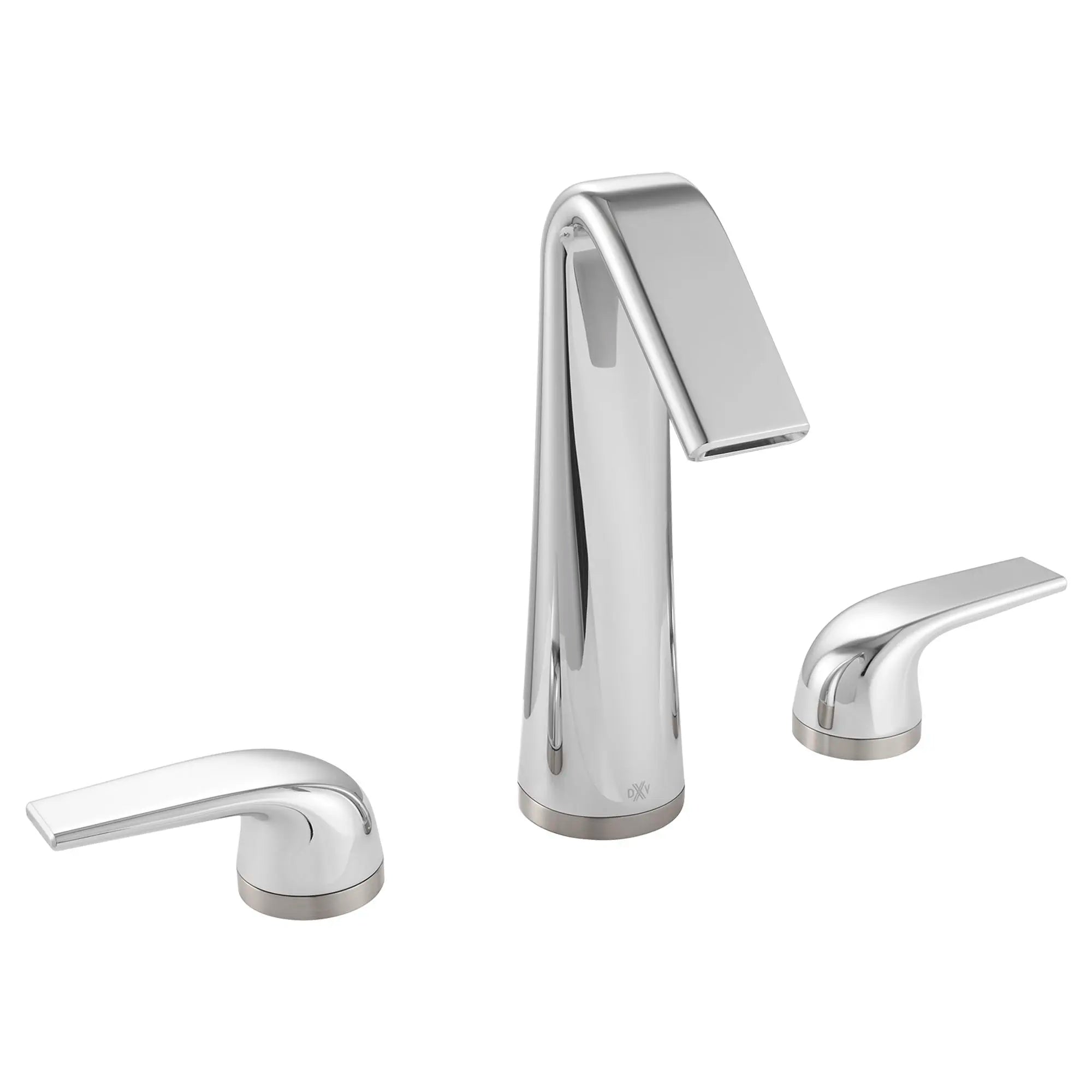 DXV® Modulus 2-Handle High Spout Widespread Bathroom Faucet with Indicator Markings and Lever Handles // POLISHED CHROME // 227006_D35120822RB.100_0_CDNwebp.webp