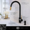 [D35404300.100] Etre® Single Handle Pull-Down Kitchen Faucet with Lever Handle - Polished Chrome
