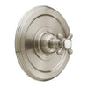 [D35101540.144] Pressure Balance Shower Valve Trim with Cross Handle - Platinum Nickel