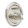 [D35101640.150] Pressure Balance Tub/Shower Valve Trim with Diveter and Cross Handle - Platinum Nickel