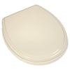 [5004B10G.415] Traditional Round Closed Front Toilet Seat - Biscuit