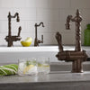 [D35402400.110] Victorian Single Handle Bar Faucet with Lever Handle - Polished Chrome