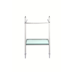 Wyatt® 21 in. Console Legs with Glass Shelf // CHROME // 41338_D21460024002_CDNwebp.webp