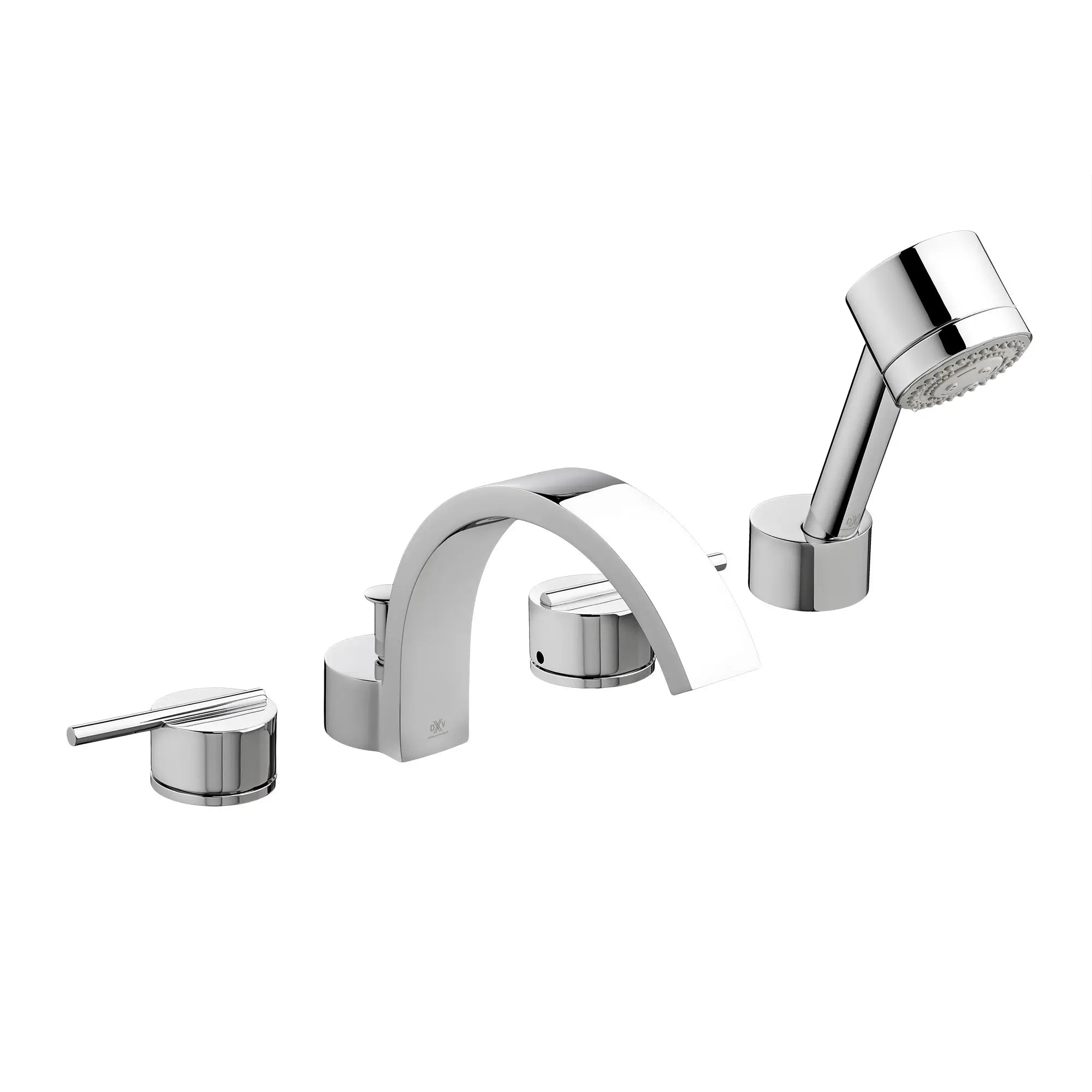 Rem 2-Handle Deck Mount Bathtub Faucet with Hand Shower // POLISHED CHROME // 41419_D35100900100_0_CDNwebp.webp