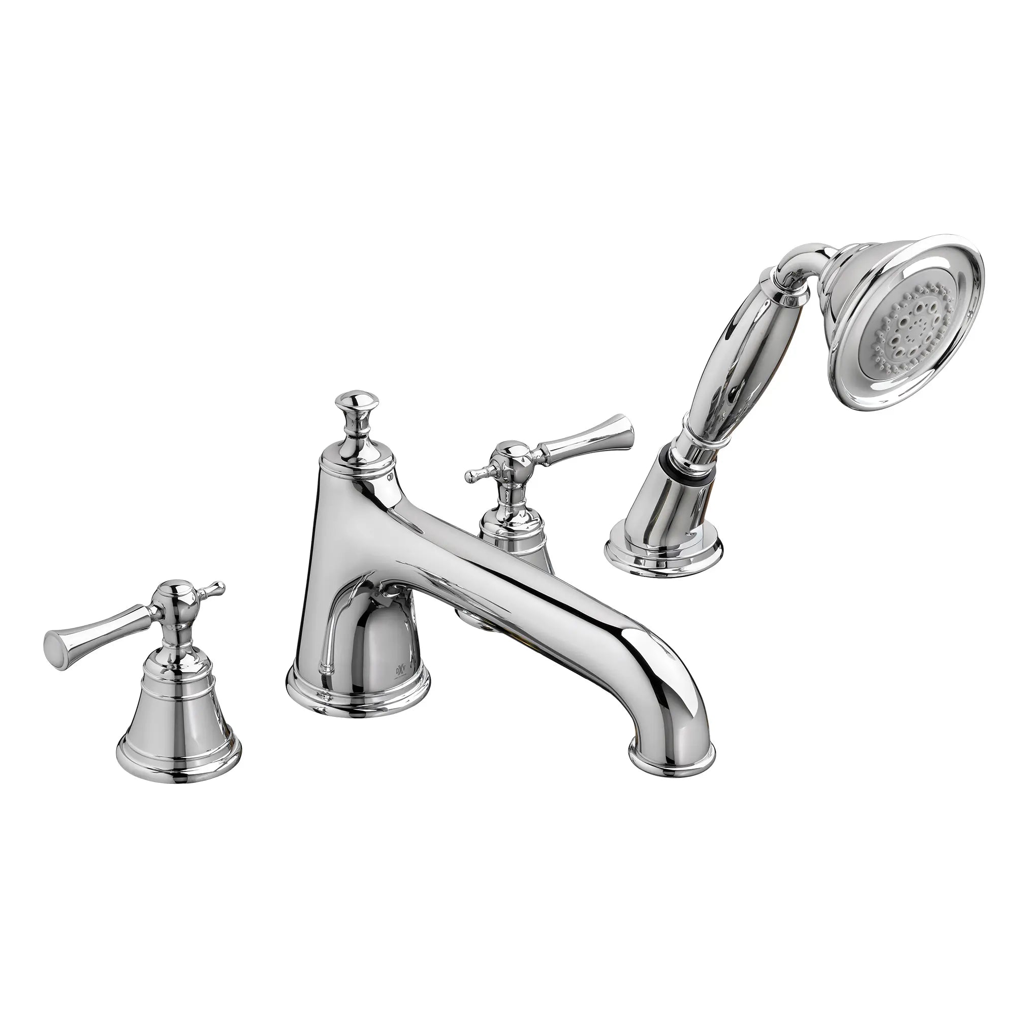 Randall 2-Handle Deck Mount Bathtub Faucet with Hand Shower and Lever Handles // POLISHED CHROME // 41517_D35102900100_0_CDNwebp.webp