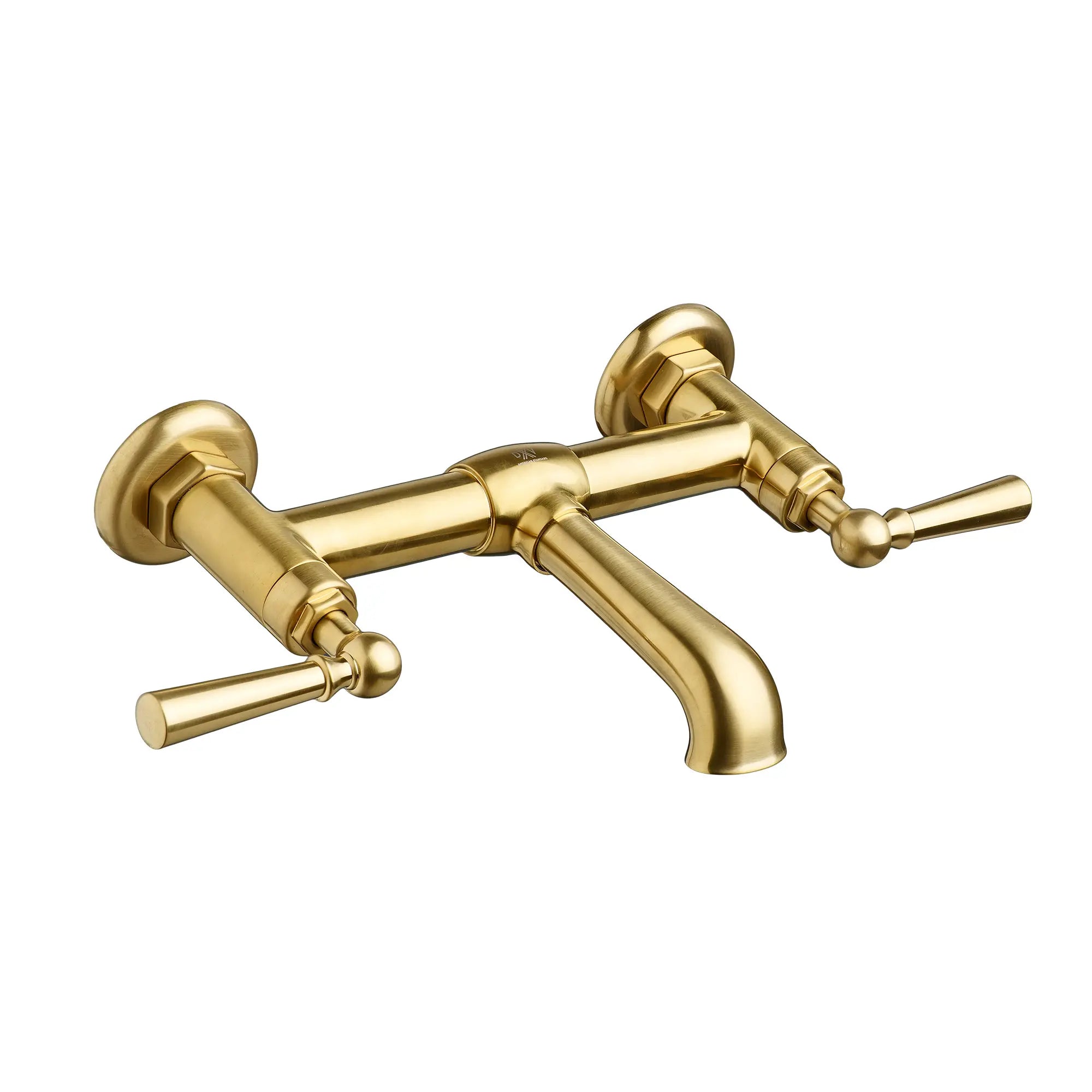 Oak Hill® 2-Handle Wall Mount Bathroom Faucet with Lever Handles // SATIN BRASS // 41696_D35155450427_0_CDNwebp.webp