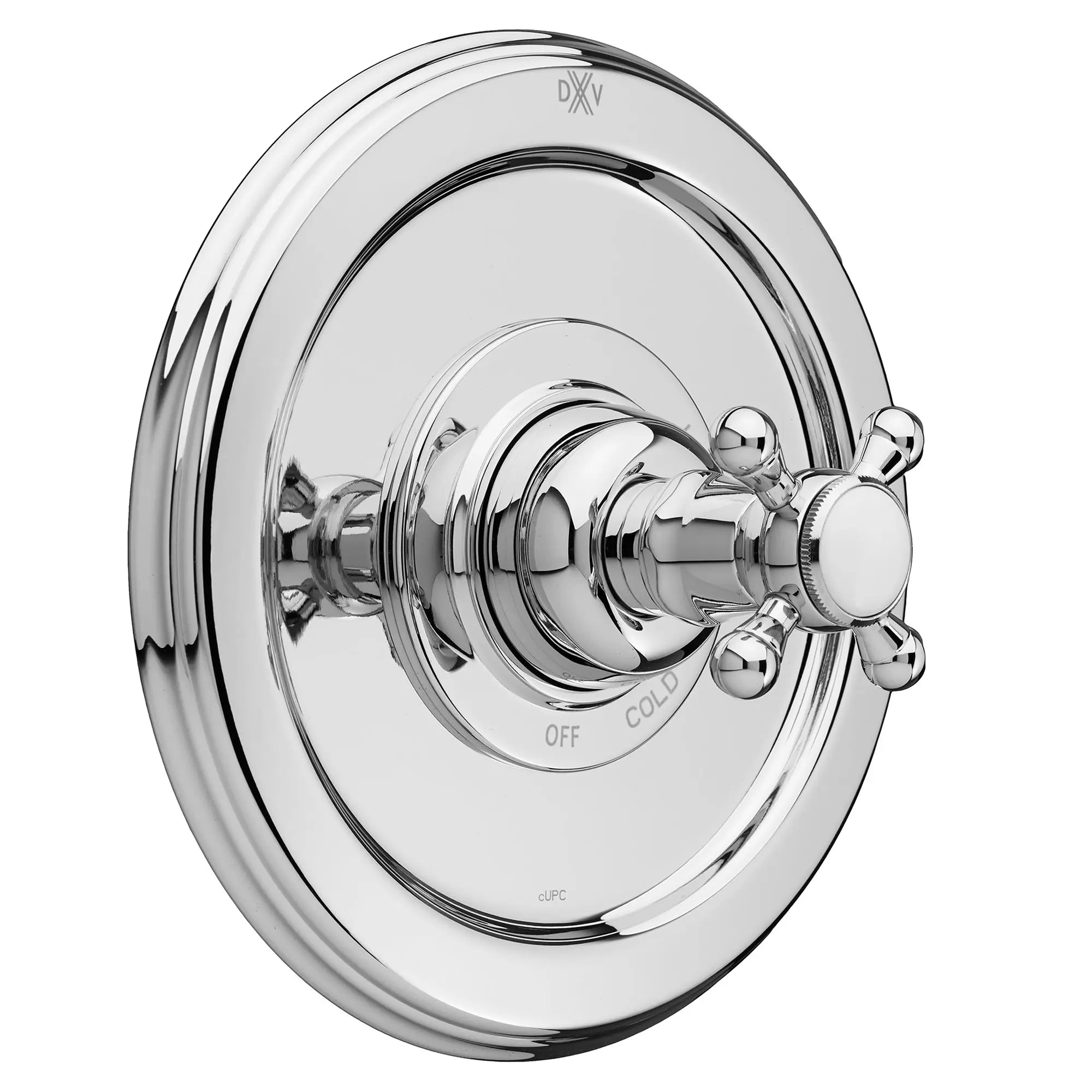 Pressure Balance Shower Valve Trim with Cross Handle // POLISHED CHROME // 41937_P_D35101540100_0_CDNwebp.webp
