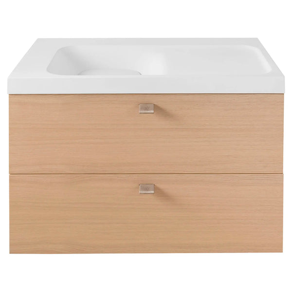 [D19075036LH.414] DXV® Modulus 36 in. Two-Drawer Single Vanity Only - Natural Oak