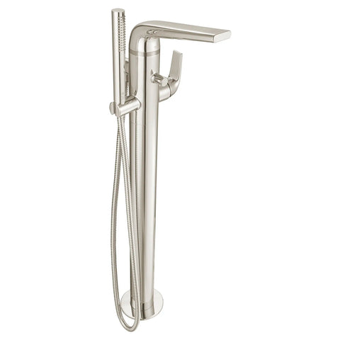 DXV® Modulus Single Handle Floor Mount Bathtub Filler with Hand Shower and Lever Handle