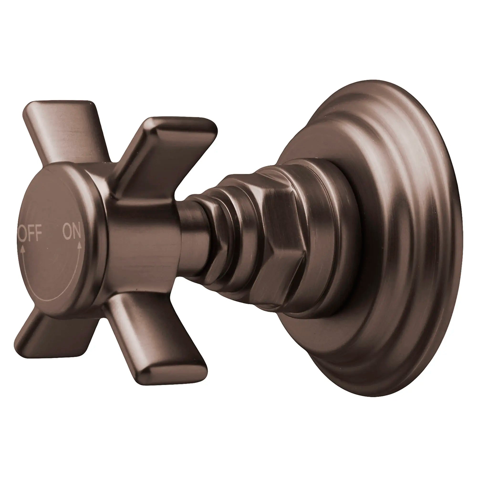Landfair 1/2 Inch Or 3/4 Inch Wall Valve Trim With Cross Handles // CARBON BRONZE // 42306_P_D35107740110_Metal_Buttons_1_0_CDNwebp.webp