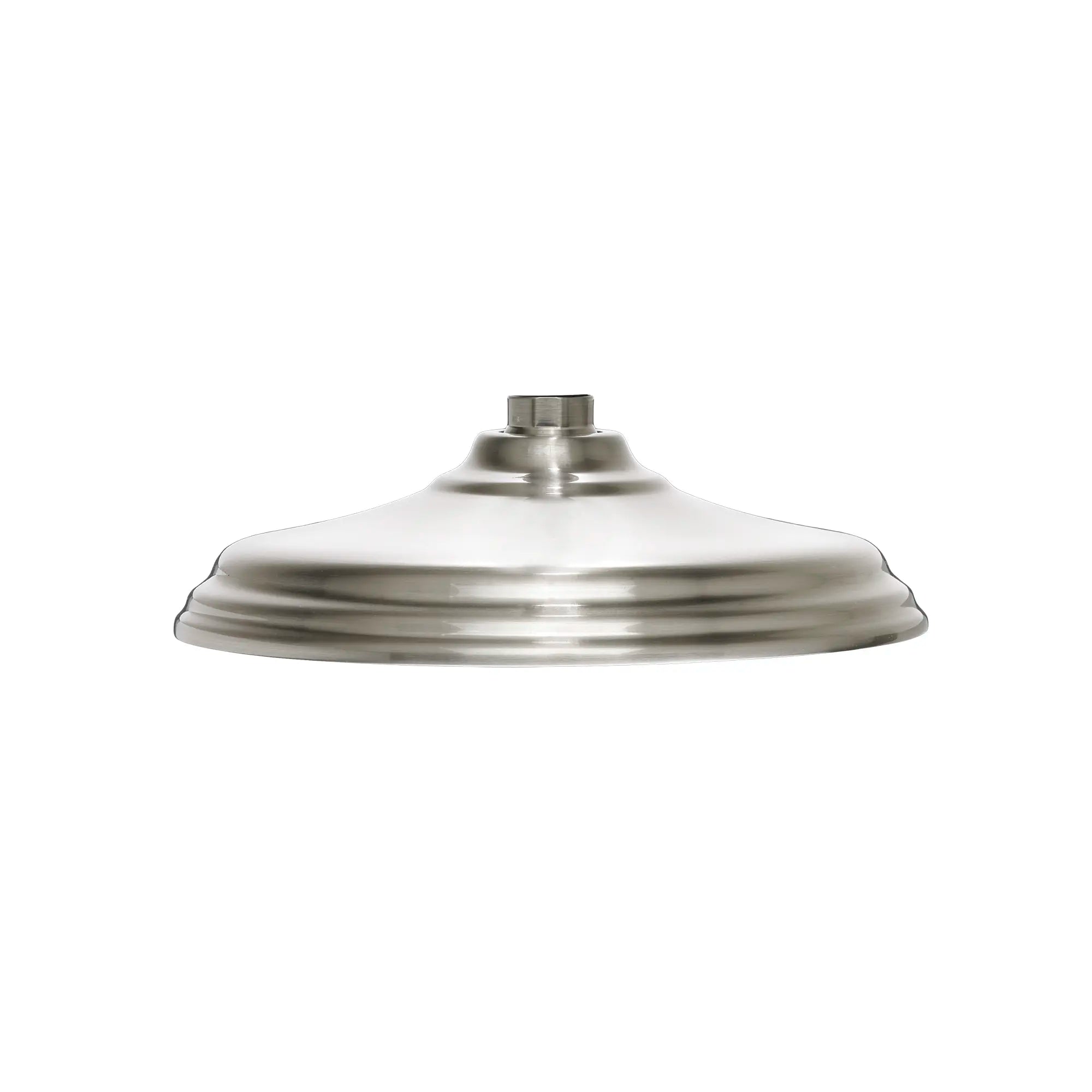 Traditional Single Function 8 in. Round Rain Can Showerhead // BRUSHED NICKEL // 42347_P_D35700108144_CDNwebp_b23de934-0a90-437e-9f4a-2c25548c77da.webp