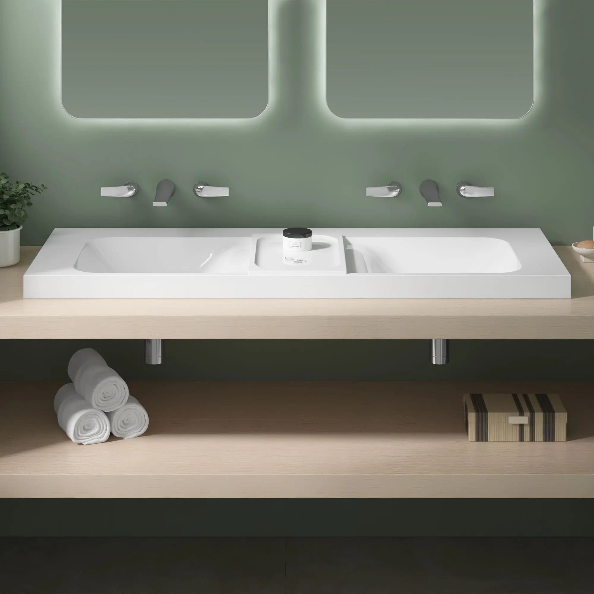 DXV Modulus® Above Counter Sink, No Hole // CANVAS WHITE // 46887_1617955647-DXV_POP_Empty_CloseUp_B-D35120450_D21060055_D19060000_D35700030_0_CDNwebp.webp