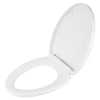 [5025A15G.415] Contemporary Elongated Closed Front Toilet Seat - Canvas White