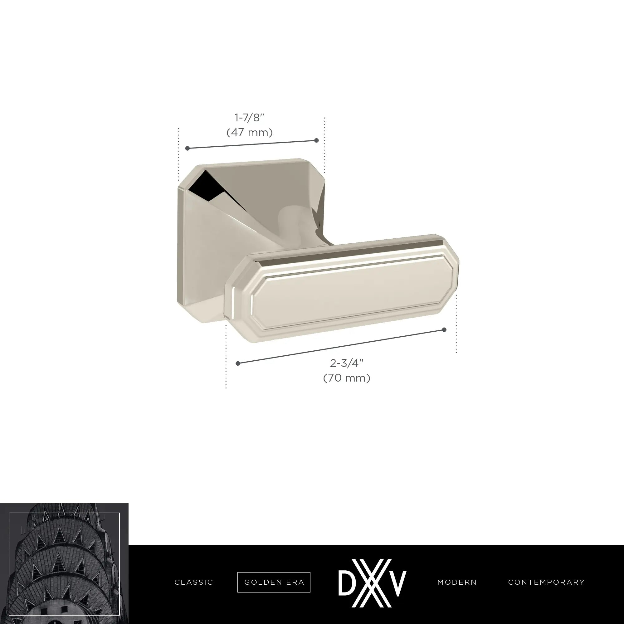 Belshire® Towel Hook // POLISHED CHROME // 68239_DXV_Belshire_D35170210_Robe_Hook_Info_CDNwebp.webp