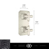 Belshire® 2-Handle Thermostatic Valve Trim Only with Cross Handles // POLISHED CHROME // 68274_2020_DXV_2_Handle_Thermo_Slim_Valve_D35170528_1_CDNwebp.webp